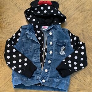 Kids Denim and Polka Dot Minnie Mouse Jacket 5T